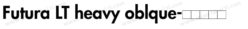 Futura LT heavy oblque字体转换